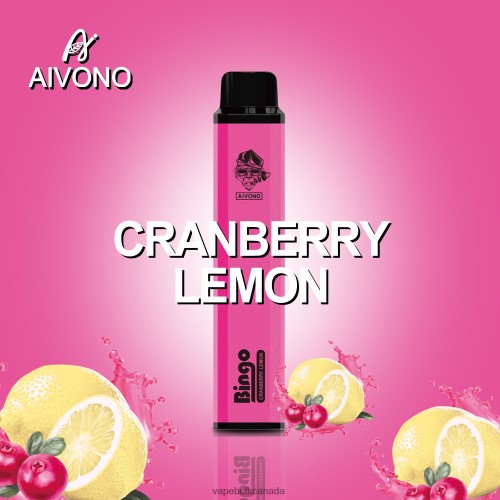 E Cig Wholesale - Aivono AIM BINGO 4000 Cranberry Lemon 2J4F60140