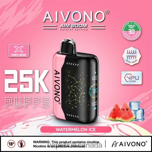 Vape Bulk Canada - Aivono AIM BOOM 25000 Watermelon Ice 2J4F60353