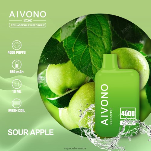 E Cig Wholesale - Aivono AIM BOXX 4000 Sour Apple 2J4F60220