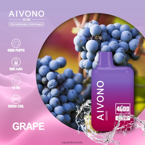 Vape Bulk Canada - Aivono AIM BOXX 4000 Grape 2J4F60213