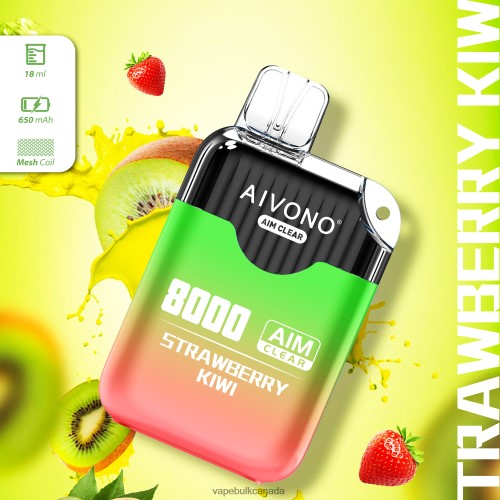 E Cig Wholesale - Aivono AIM CLEAR 8000 Strawberry Kiwi 2J4F60210