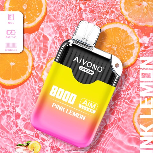 E Cigarette Wholesale - Aivono AIM CLEAR 8000 Pink Lemon 2J4F60211