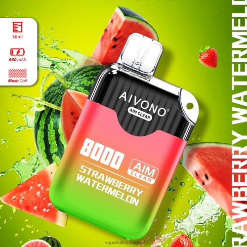 Vape Wholesale - Aivono AIM CLEAR 8000 Strawberry Watermelon 2J4F60208