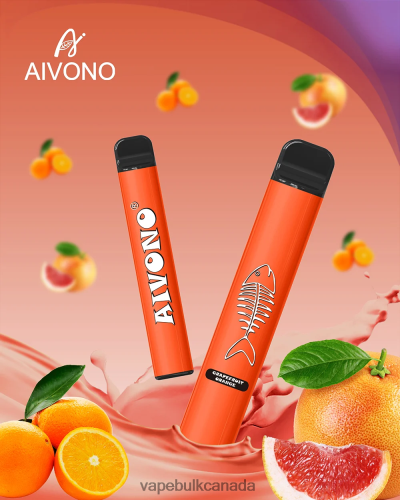 E Cig Wholesale - Aivono AIM FISHBONE 600 Grapefruit Orange 2J4F60280