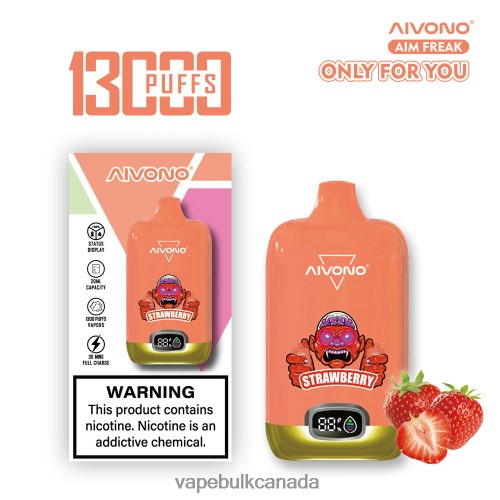 Vape Bulk Canada - Aivono AIM FREAK 13000 Strawberry 2J4F60243