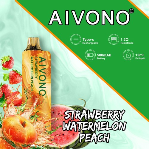 Vape Wholesale - Aivono AIM GUN 7000 Strawberry Watermelon Peach 2J4F60108