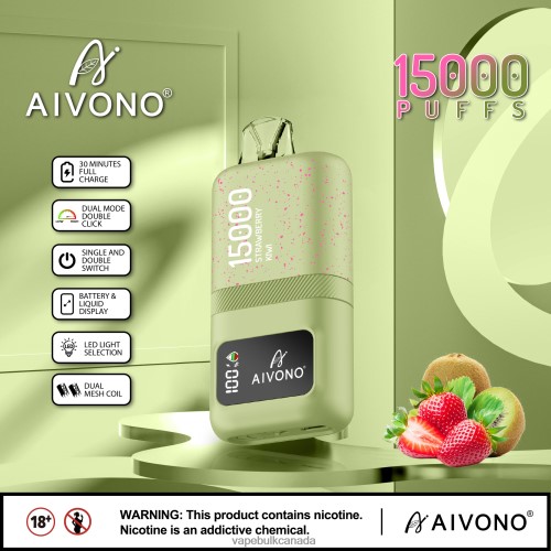 Vape Bulk Canada - Aivono AIM magic 15000 Strawberry Kiwi 2J4F6063