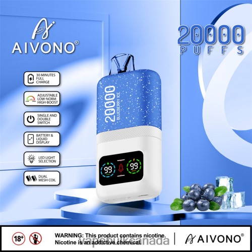 Vape Bulk Canada - Aivono AIM magic 20000 Blueberry Ice 2J4F6073