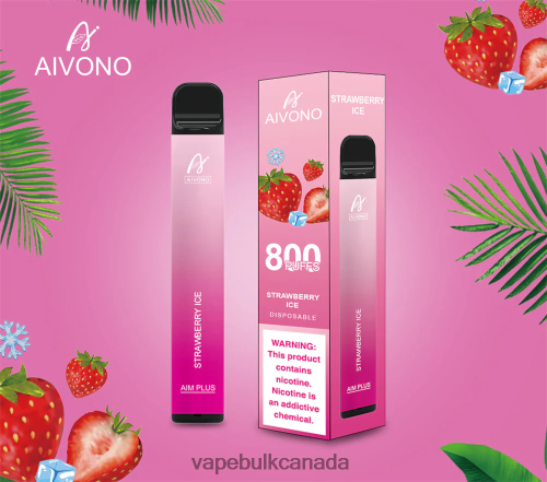 Vape Bulk Canada - Aivono AIM PLUS 800 Strawberry Ice 2J4F60193