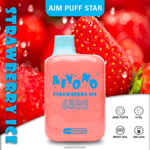 Vape Wholesale - Aivono AIM PUFF STAR 6500 Strawberry Ice 2J4F60288