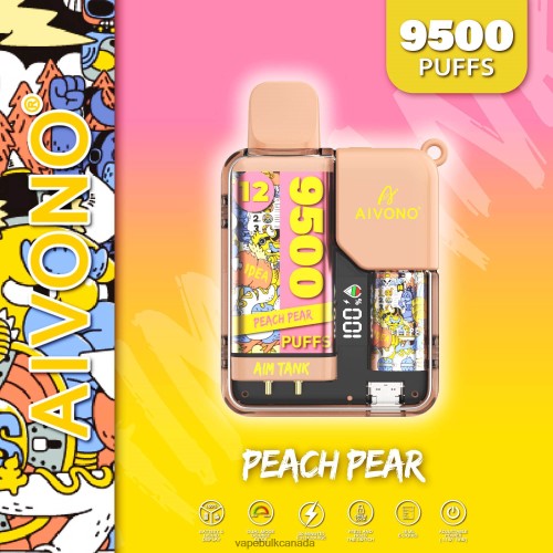 E Cigarette Wholesale - Aivono AIM TANK 9500 Peach Pear 2J4F6041