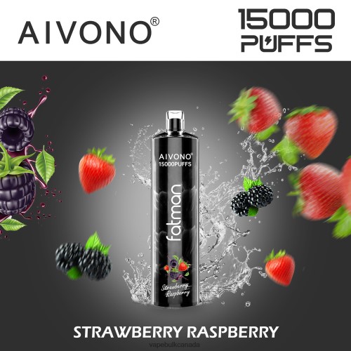 Disposable Vape Wholesale Canada - Aivono FATMAN 15000 Strawberry Raspberry 2J4F6015