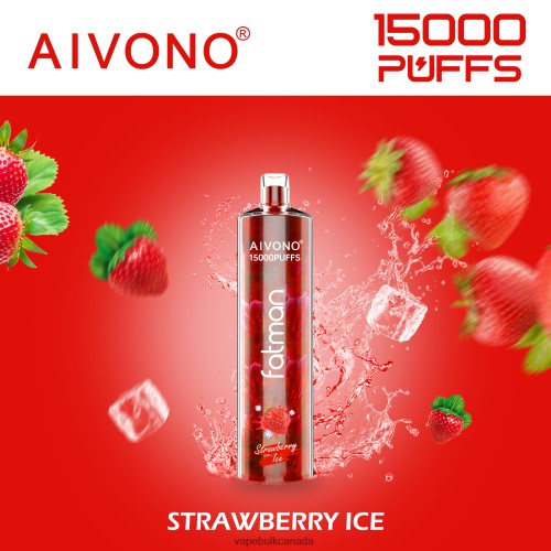 E Cigarette Wholesale - Aivono FATMAN 15000 Strawberry Ice 2J4F6011