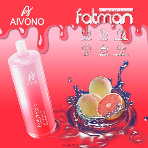 Disposable Vape Wholesale Canada - Aivono FATMAN 6800 Grapefruit 2J4F6025