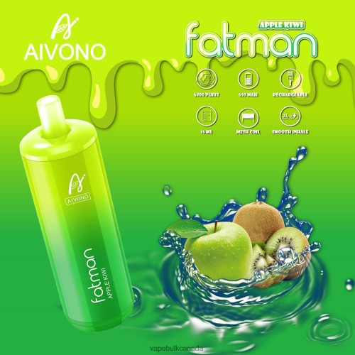 E Cigarette Wholesale - Aivono FATMAN 6800 Apple Kiwi 2J4F6031