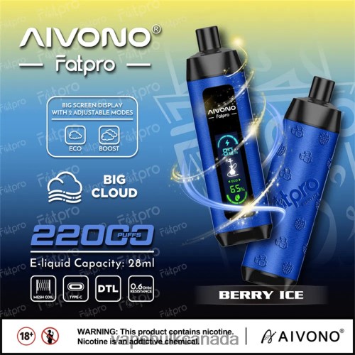 E Cig Wholesale - Aivono Fatpro 22000 Berry Ice 2J4F6010