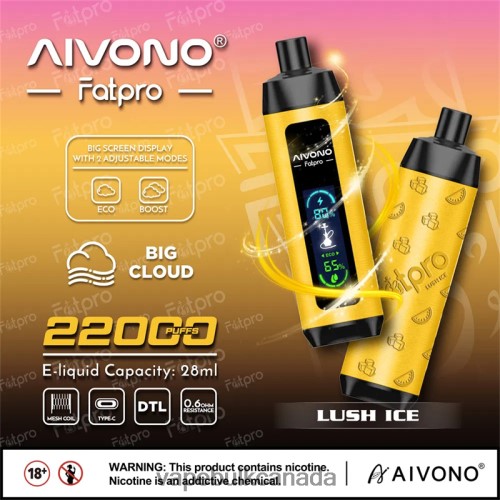 Vape Bulk Canada - Aivono Fatpro 22000 Lush Ice 2J4F603