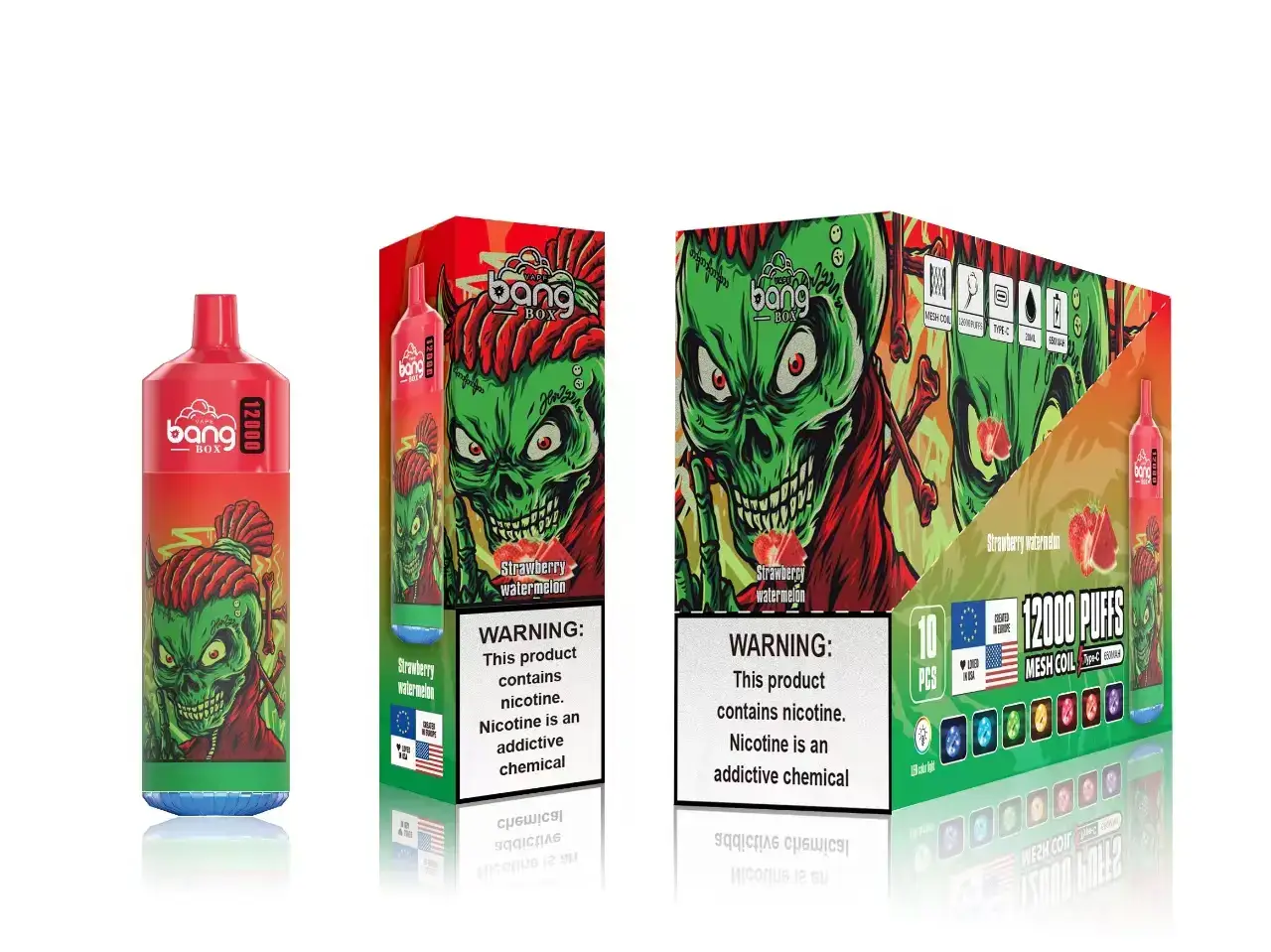 466BLN121 Strawberry Watermelon - E Cigarette Wholesale Bang Box 12000 Puffs