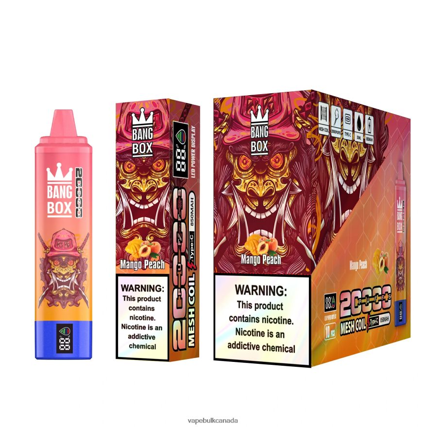 466BLN128 Mango Peach - Vice Vape Wholesale Canada Bang Box 20000