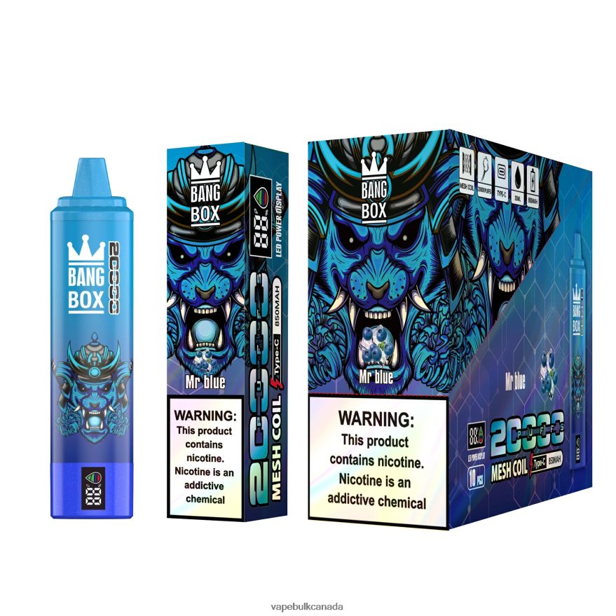 466BLN129 Mr Blue - Vape Wholesale Supplier Canada Bang Box 20000