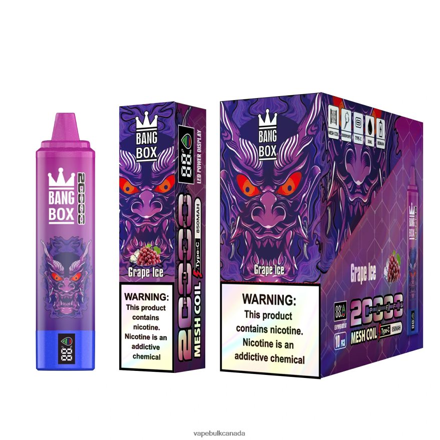 466BLN130 Grape Ice - Ghost Vape Wholesale Canada Bang Box 20000