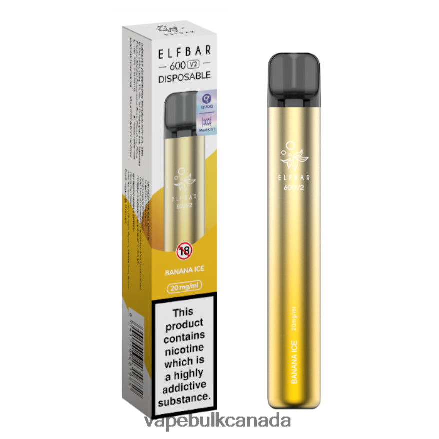 466BLN272 Banana Ice - Vape Wholesale Canada ELFBAR 600V2 20mg