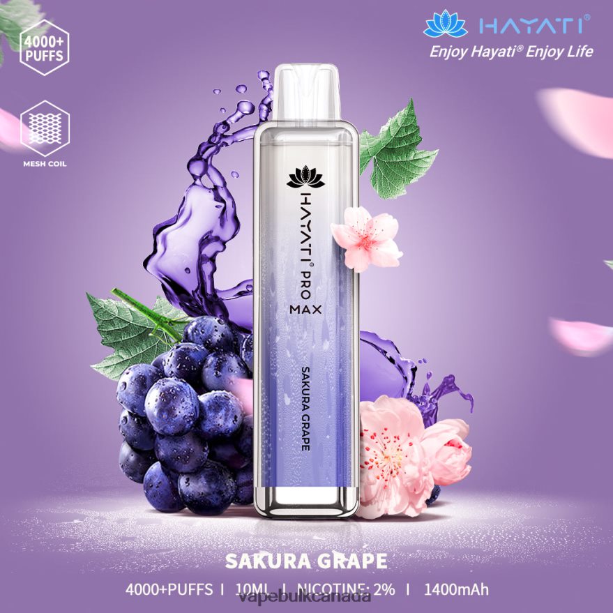 466BLN173 Sakura Grape - Vape Bulk Canada Hayati Pro Max 4000