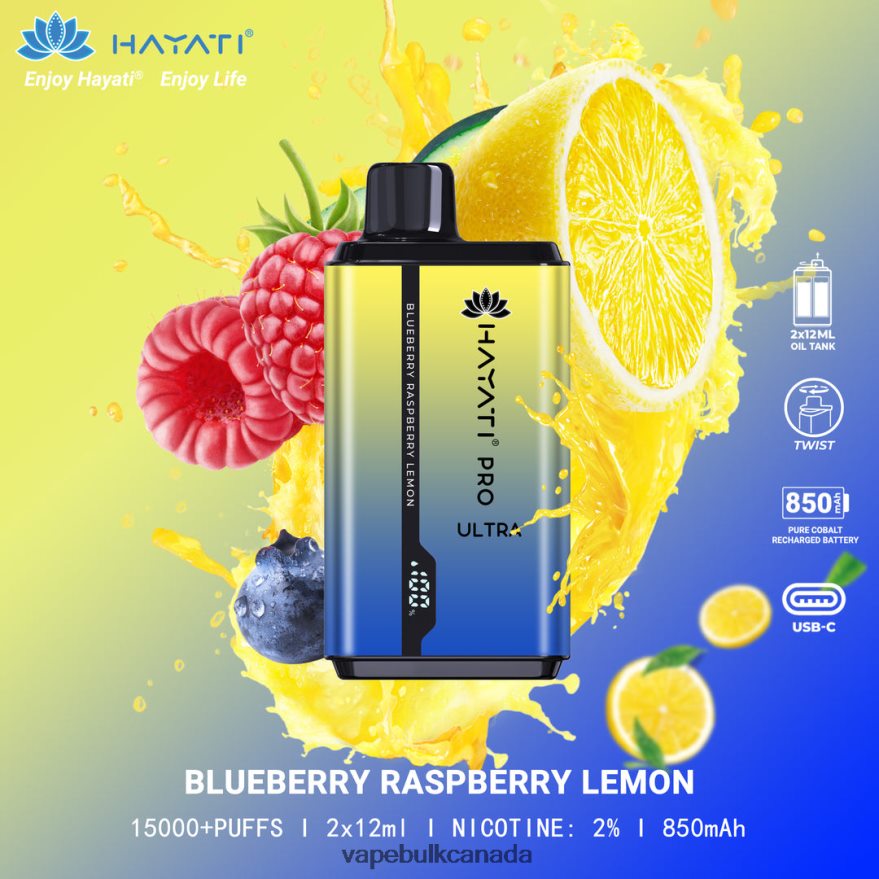 466BLN202 Blueberry Raspberry Lemon - Vape Wholesale Canada Hayati Pro Ultra