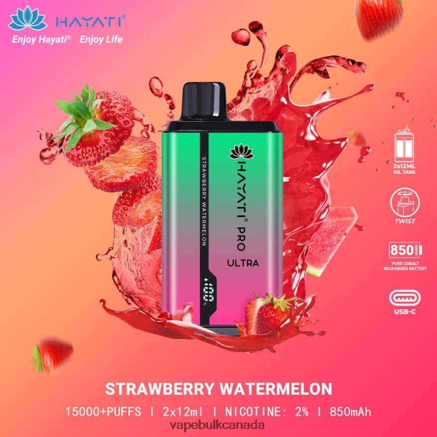 466BLN216 Strawberry Watermelon - Vape Juice Wholesale Canada Hayati Pro Ultra