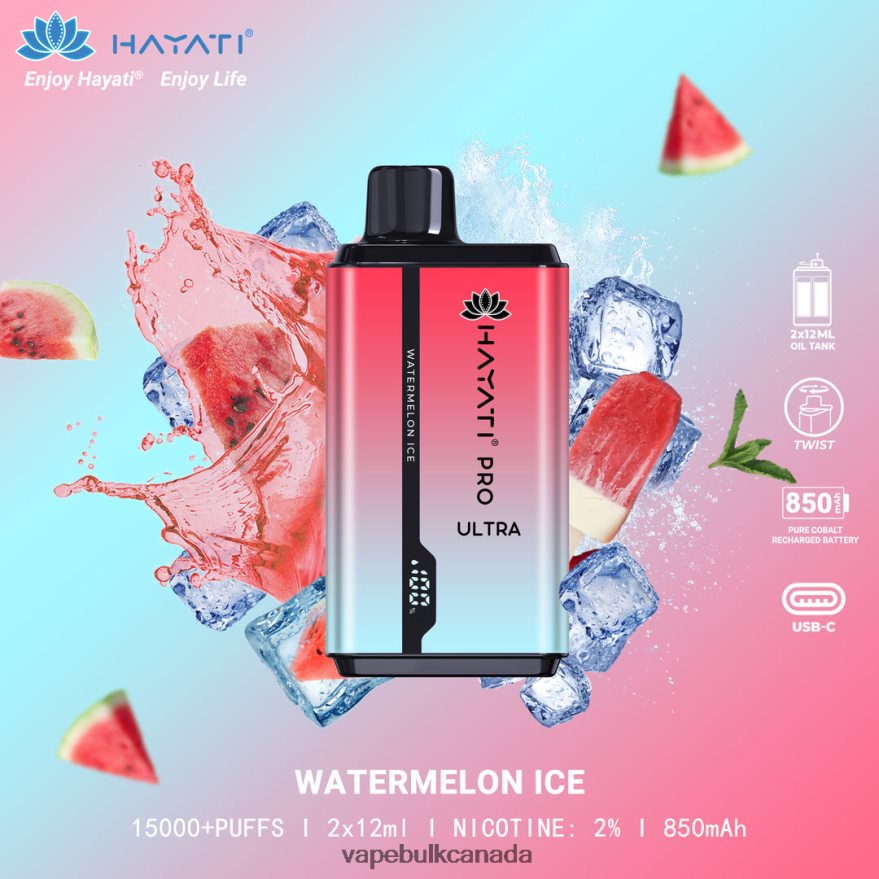 466BLN219 Watermelon Ice - Vape Wholesale Supplier Canada Hayati Pro Ultra