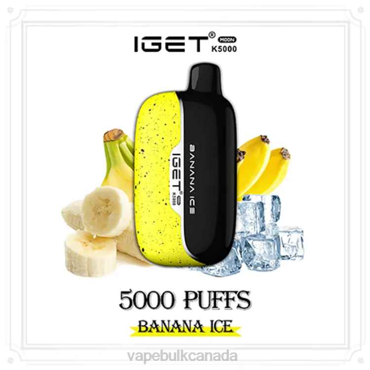 E Cigarette Wholesale - IGET Moon K5000 D40P11 Banana Ice