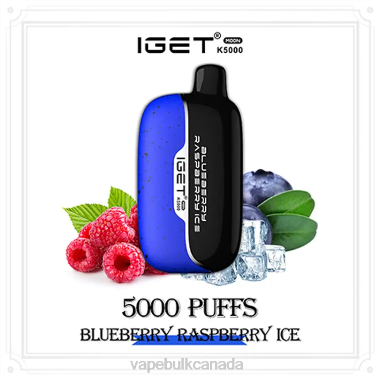 Vape Bulk Canada - IGET Moon K5000 D40P3 Blueberry Raspberry Ice