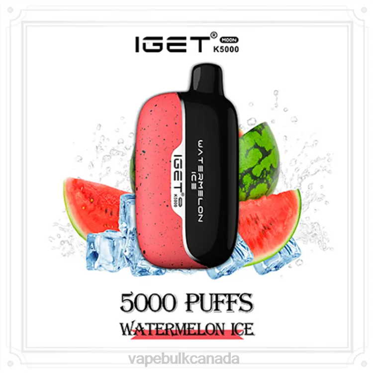 Vice Vape Wholesale Canada - IGET Moon K5000 D40P8 Watermelon Ice