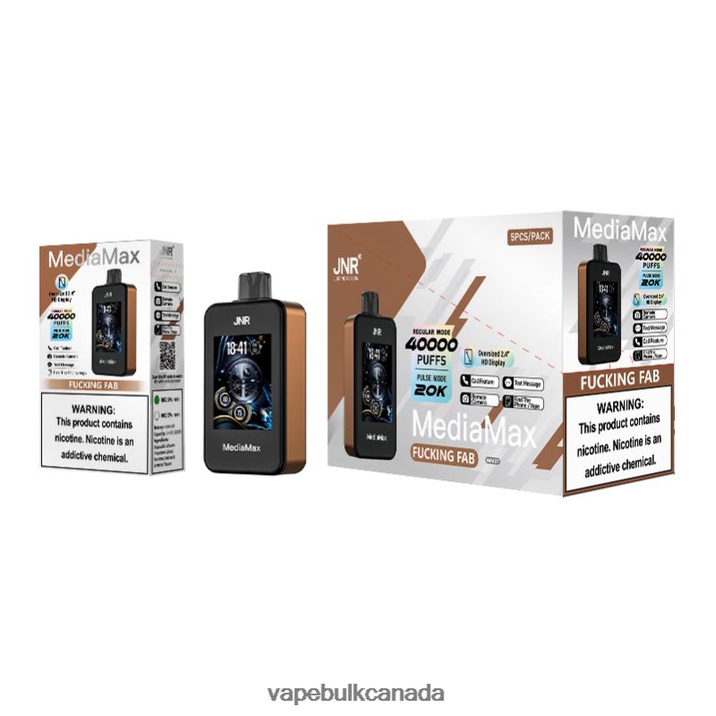 JNR MediaMax 40k Puff 8Z6TB13 Fcuking Fab - Vape Official Website