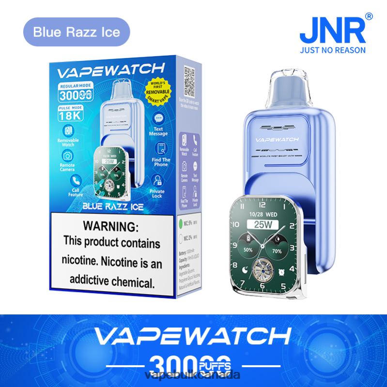 JNR Vape Watch 8Z6TB11 Blue Razz Ice - Vape Canada