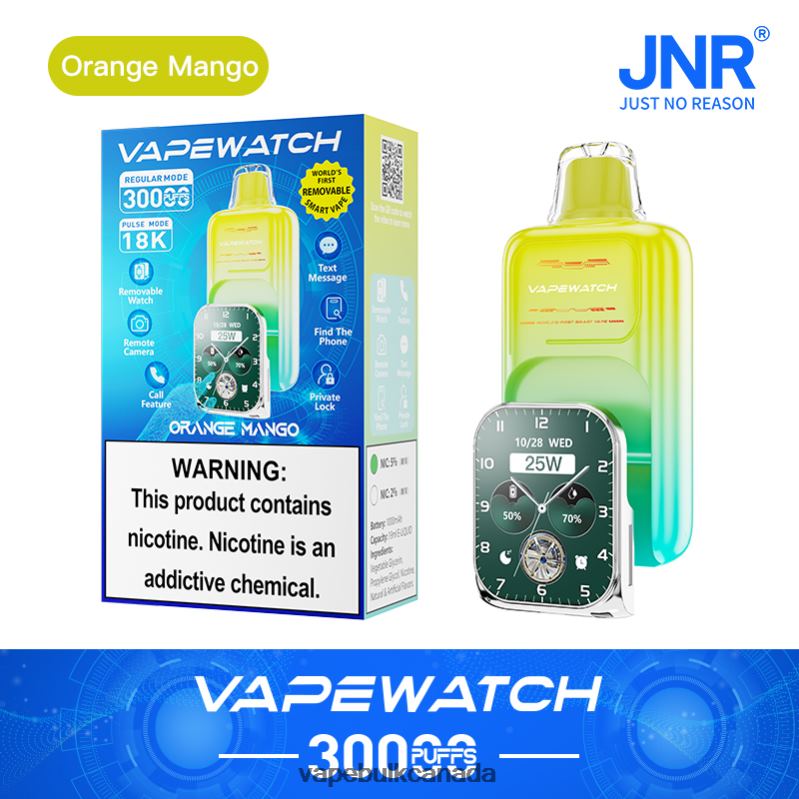 JNR Vape Watch 8Z6TB2 Orange Mango - Vape Canada