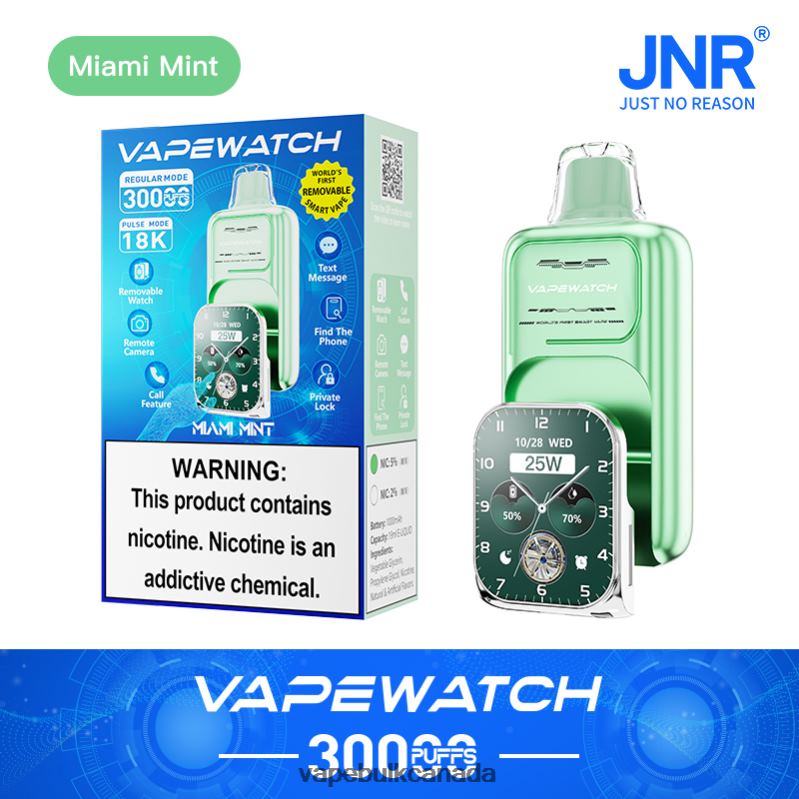 JNR Vape Watch 8Z6TB8 Miami Mint - Vape at Discounts