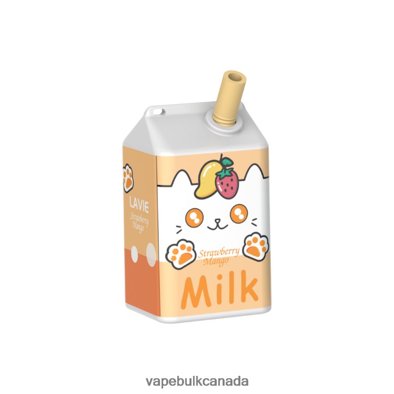 Vape Wholesale Canada - LAVIE MILK 7000 Puffs BTD02L182 Strawberry Mango