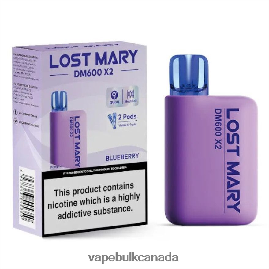 466BLN467 Blueberry - Allo Vape Wholesale Canada LOST MARY DM600 X2