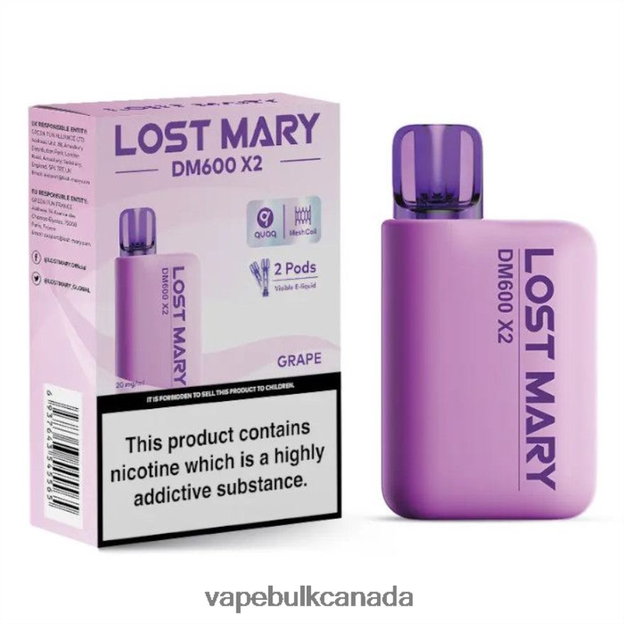 466BLN472 Grape - Vape Wholesale Canada LOST MARY DM600 X2