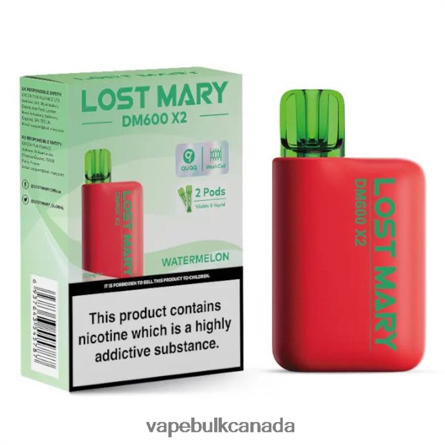 466BLN482 Watermelon - Vape Wholesale Canada LOST MARY DM600 X2