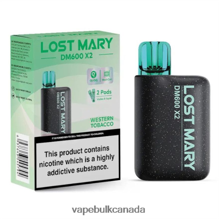 466BLN483 Western Tobacco - Vape Bulk Canada LOST MARY DM600 X2