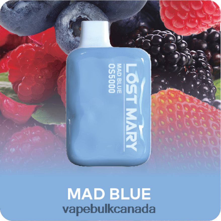 466BLN493 Mad Blue - Vape Bulk Canada LOST MARY OS5000