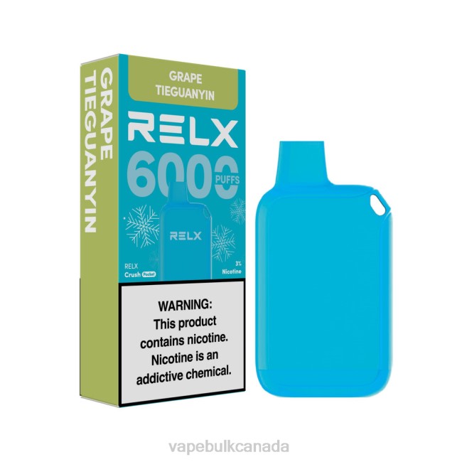 Vape Wholesale - RELX Crush Pocket 6000 Icy Grape TieGuanYin HDLX18