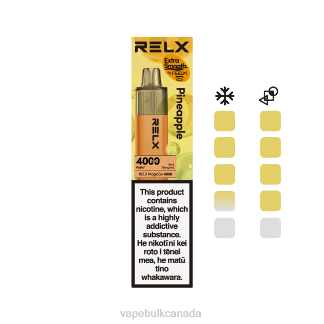 E Cigarette Wholesale - RELX MagicGo 4000 Disposable Vape Pineapple HDLX1