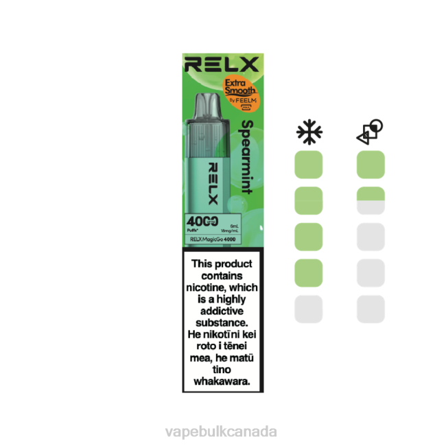 Vape Bulk Canada - RELX MagicGo 4000 Disposable Vape Spearmint HDLX3