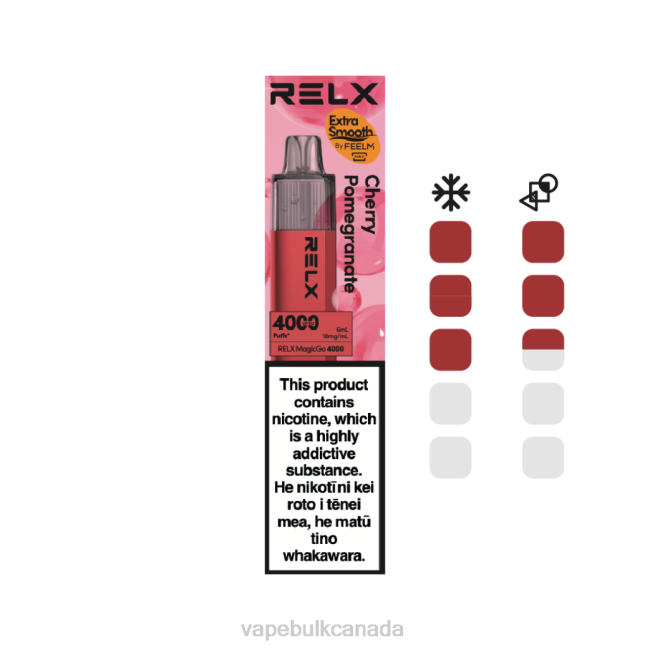 Vape Wholesale - RELX MagicGo 4000 Disposable Vape Cherry Pomegranate HDLX8