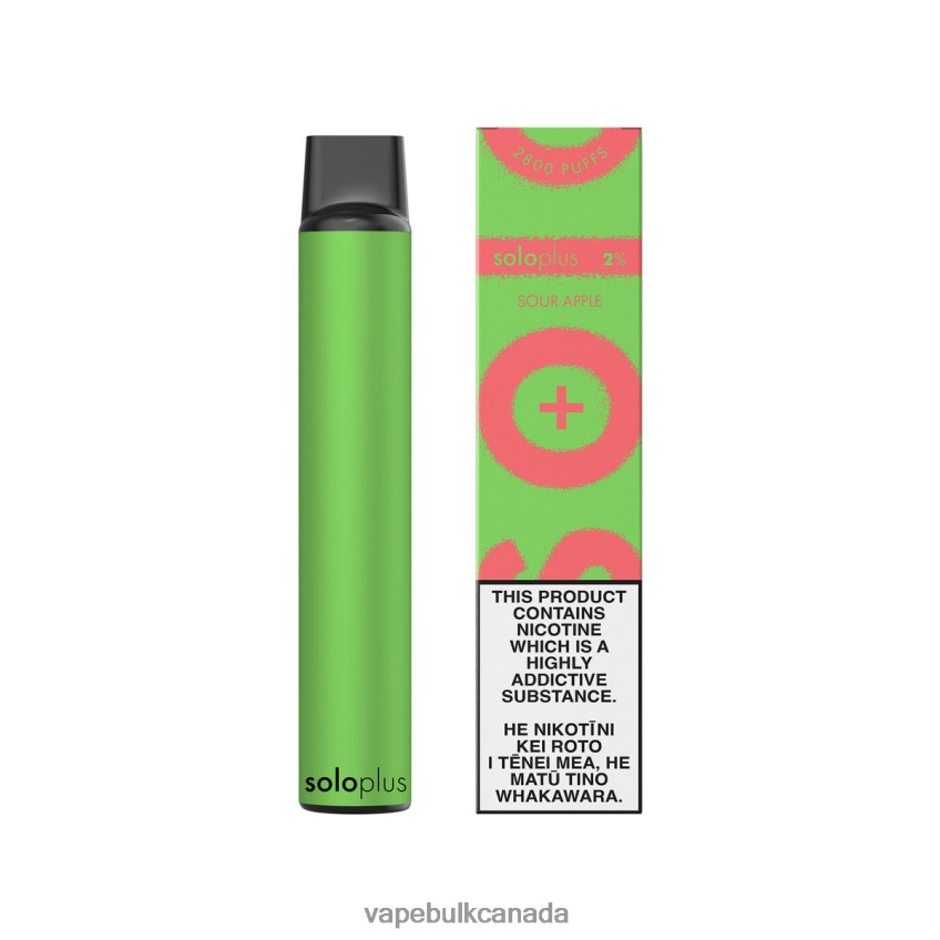 E Cig Wholesale - Solo Plus Disposable Vape Sour Apple 8N82J830