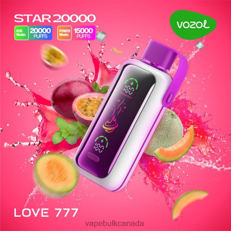 Vape Wholesale Canada - VOZOL STAR 20000 BZ64412 LOVE 777