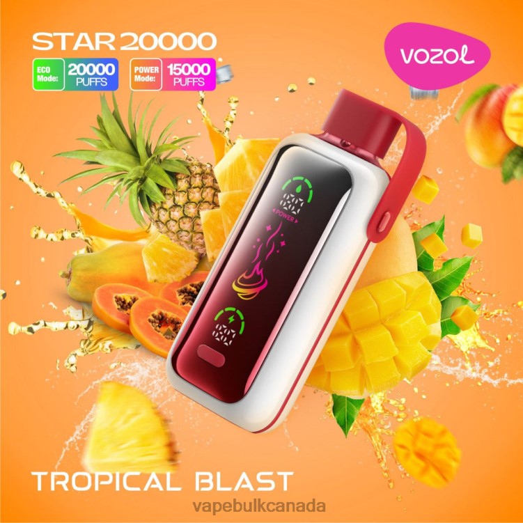 Vape Wholesale Canada - VOZOL STAR 20000 BZ6442 TROPICAL BLAST